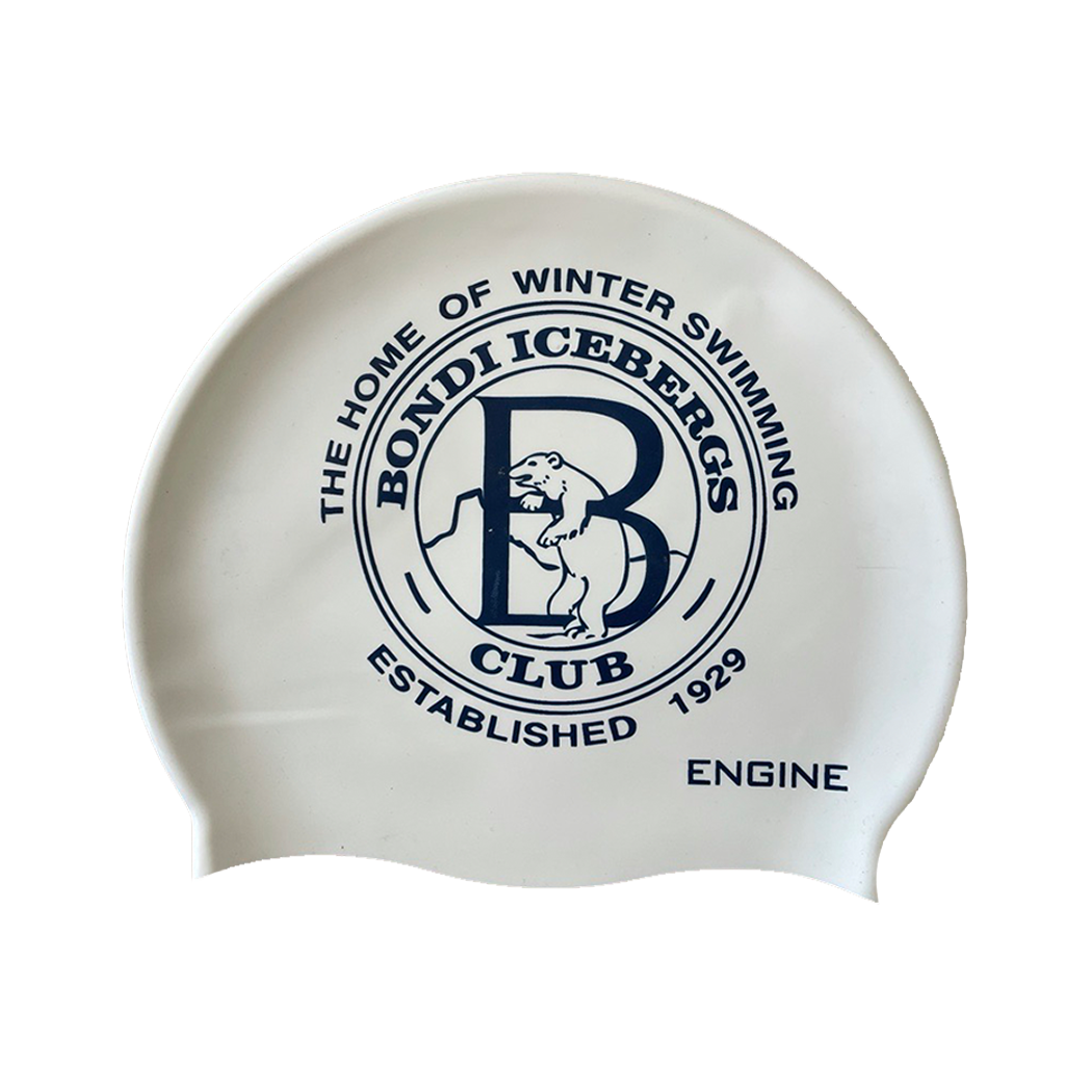 Bondi Icebergs Swimming Cap - Engine